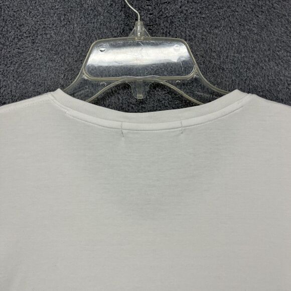 Raffi Shirt Mens Large White V Neck Tee T-Shirt Soft Cotton Basic Casual Top - Picture 12 of 15